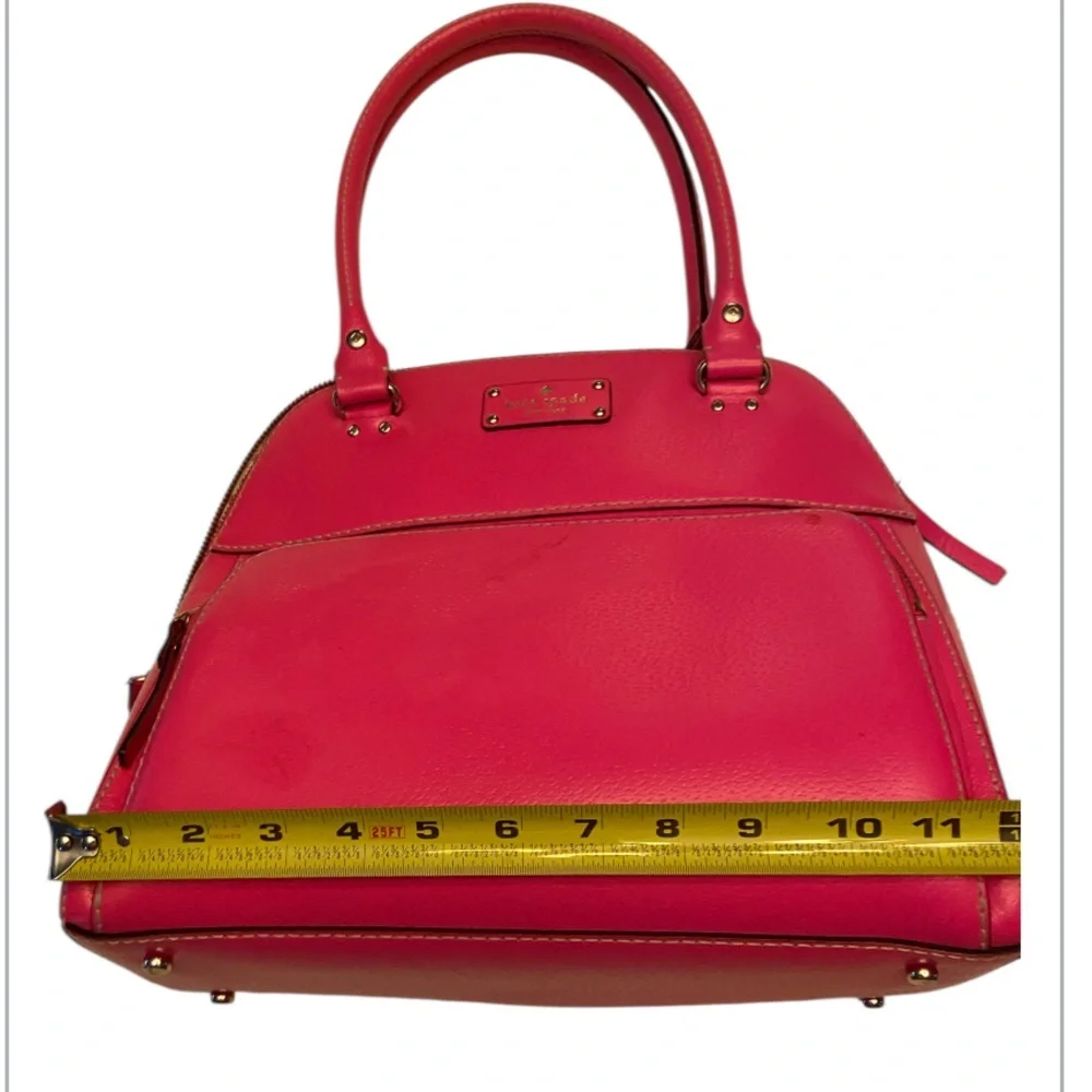 Kate Spade Hot Pink MAEDA Leather Shoulder Bag.